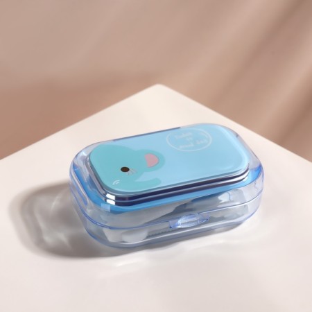 Set for contact lenses, in a case with a mirror, 4 in 1, color mix-3