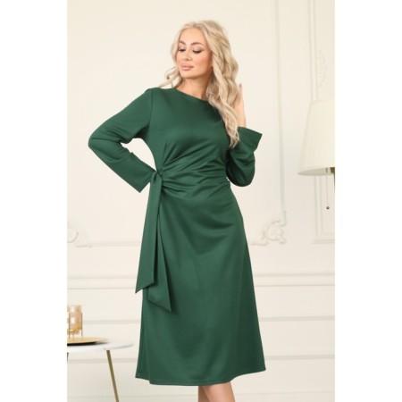 Female dress, size 56, green color-9