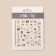Nail stickers “Oh, everything!”, Metallized, white/golden color