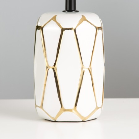 RICO desktop lamp E14 40W white-golden 20x20x33 cm Risalux-3