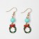 New Year! Earrings "New Year" ball-linen, colored in gold