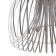 Ceiling lamp "Lif" silver 1x40W, E27, 52x52x61 cm