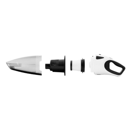Vacuum cleaner KitFort KT-557, manual, 110 watts, 400/150 ml, 2 speeds, wireless, black and white-3
