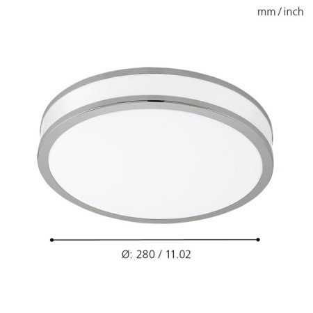 Lamp Palermo 2, 1x18W LED, 3000K, 2100LM, chromium color-2