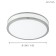 Lamp Palermo 2, 1x18W LED, 3000K, 2100LM, chromium color