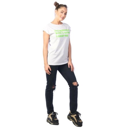 Female T -shirt, size 42, white color-1