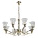 Amanda chandelier, size 80x88x80 cm, 320W 8xe14 IP 20