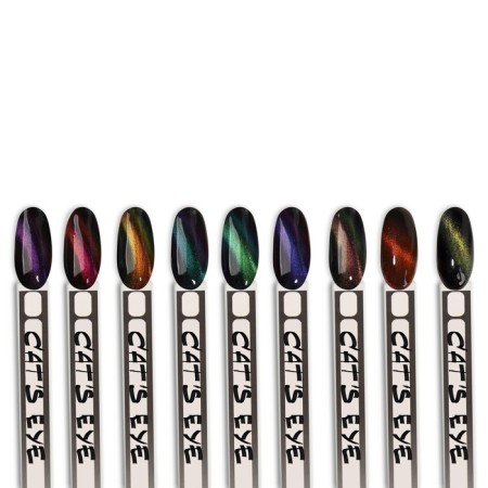 Nail varnish gel, “cat`s eye”, 3 phase, 8ml, LED/UV, chameleon color/bronze (06)-8