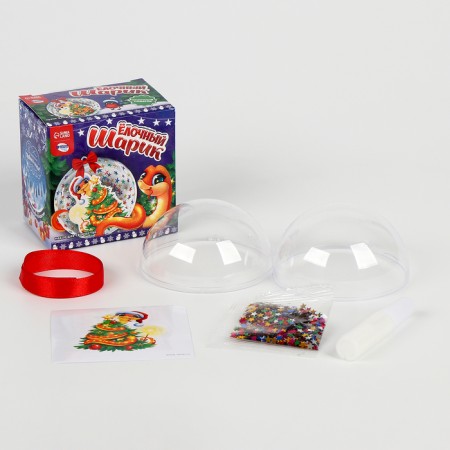 Do -it -yourself Christmas ball for the New Year "Snake in the cap", New Year's set for creativity-1