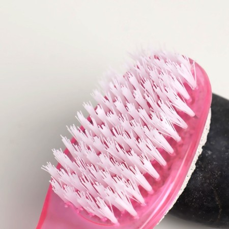 Pumza for a pedicure, with a brush, bilateral, 20 cm, color mix-3