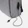 Men's backpack on a zipper, 4 outer pockets, with USB, gray color