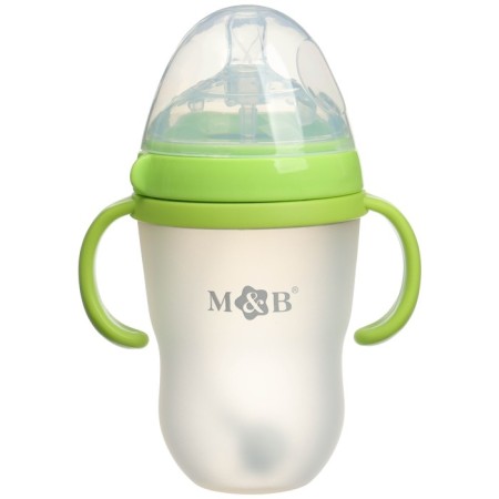 M& B frying bottle, shg Ø70mm, 250 ml., With handles, silicone flask, green color-2