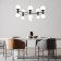 Ceiling Lamp Eurosvet Bubble 30182, E27, G9, 12x20W, 760x1000 mm, black color