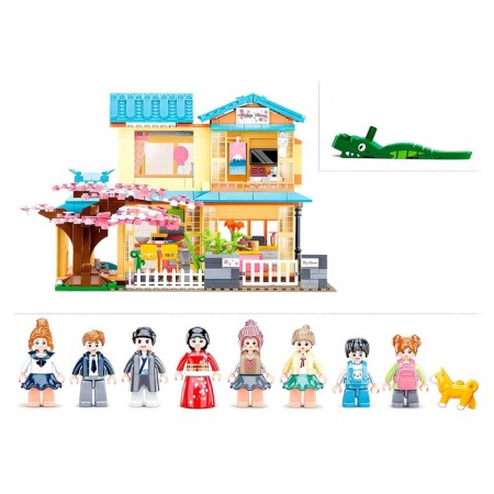 Designer Pink Dream "Country Cottage", 1029 parts-5
