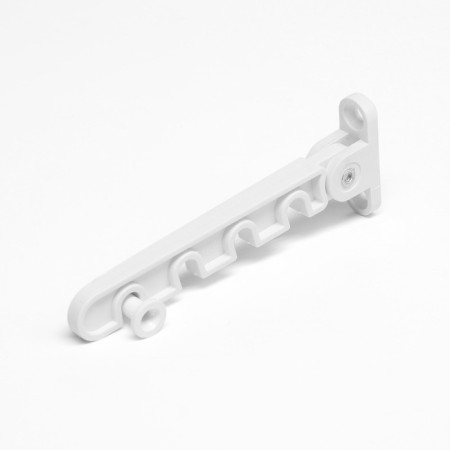 Tundra opening limiter, PVC, surfacing, 4 positional, white