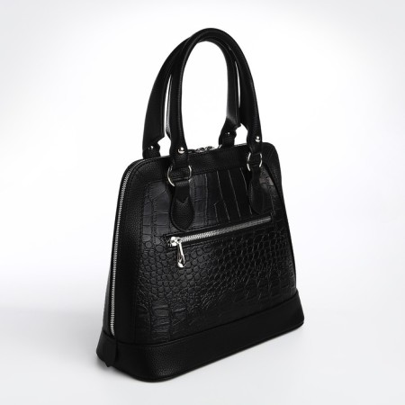 Female bag Textura, tout, average size, black color-4