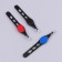 Pinzet begged, narrow, with a rubber insert, 9.5 cm, color mix