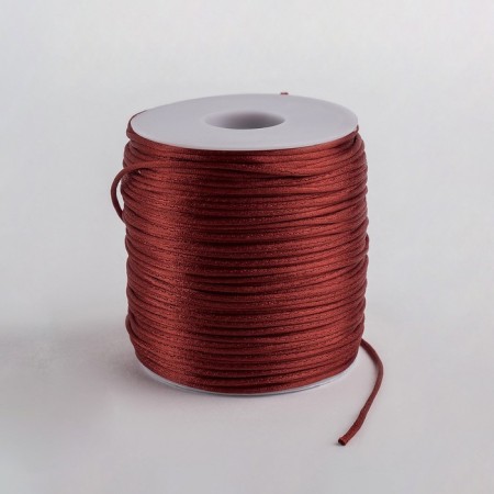 Nylon cord on the bobin d = 2 mm l = 100 m, dark red color