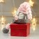 Interior doll "Grandpa in the gray overalls and pink cap" 39x17x11 cm