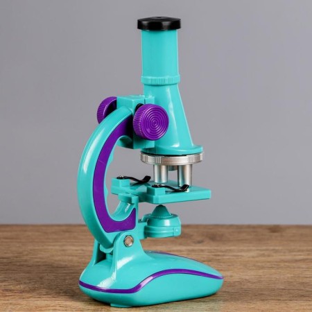 Microscope "Young researcher", the frequency of an increase in 450x, 200x, 100x, with backlight, mix 1-5