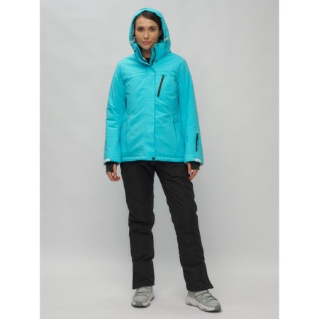 Ski suit female, size 42, blue color-31
