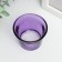 Glass of glass for 1 candle "gloss", lilac 4.7x6.2x6.2 cm
