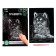 Engraving "Puppy Husky" with a metallic effect "silver" A4
