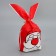Gift bag with ears "Grandfather Frost", 12 x 11.5 cm, New Year