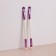 A set of makeup brushes, bilateral, with an applicator, 12.5 (+/- 1) cm, 2 pcs, color mix