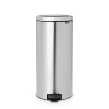 Brabantia Newcon bucket, plastic inner bucket, fpp, pedal, steel color, 30 liters