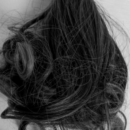 Hair - Tress for the dolls "Curls" Hair length: 15 cm, width: 100 cm, No.lsa063-1