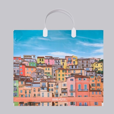 Brazilian package, plastic with a plastic pen, 37 x 34 cm, 80 μm