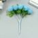 Stamens for flowers "Blue Blue Ball" d = 1.5-2 cm 1 bouquet = 10 pcs 10 cm