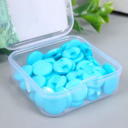 Buttons plastic on the midnight "Blue Blue" 1.3x1.3 cm set 50 pcs 2x5x5.5 cm-4