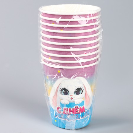 A single -single paper glass "Bunny", 250 ml-3