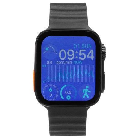 Smart hours, 180 mAh, IPS, 240x282, Android 5.0+, iOS 10+, silicone strap, black-7