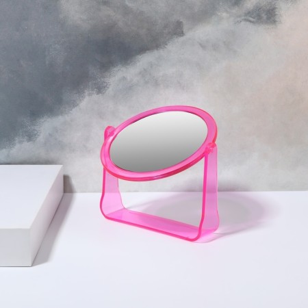 The mirror of the desktop “circle”, bilateral, with an increase, D mirror surface 11 cm, color mix-3