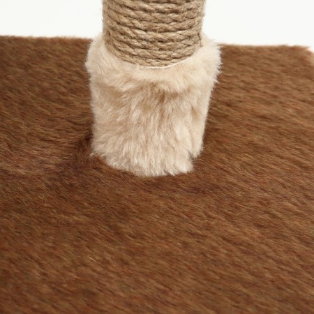 Complex for cats with a claw, collapsible, 8 -level, 77 x 90 x 163 cm, beige-3