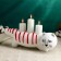 Leopold candlestick White with painting, 12cm