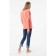 Cardigan female, size 42, coral color