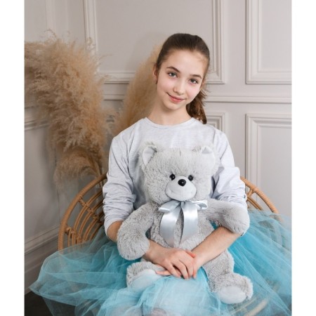 Soft toy "Bear Sasha", 50 cm, gray color-6