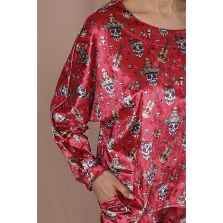 Female jumper, size 46, red color-3