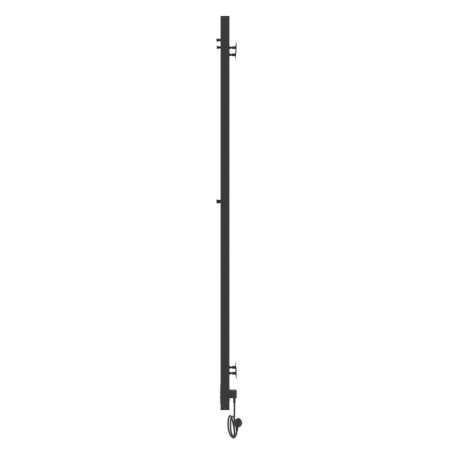 Two electric heated towers Laris Prime ChKCh, 80x1200 mm, 2 crossbars, right, black-4