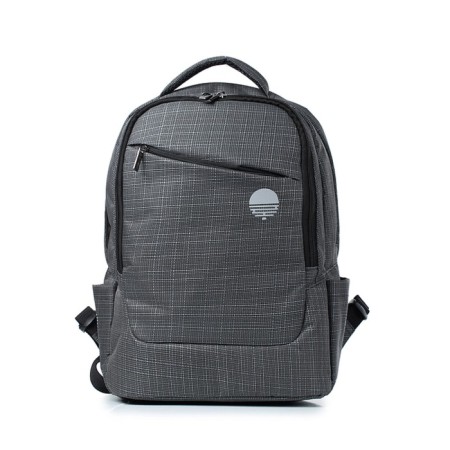 School backpack, synthetic fabric, 285x390x120 cm, gray-1