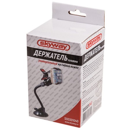 Holder of the phone on the windshield Skyway Flexible leg, black, S00301040-2