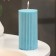 Candle-cylinder with faces, 5x10 cm, Niva, 6 hours