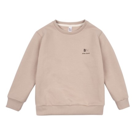 Sweatshirt for girls Basic, height 122 cm, beige color-1