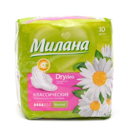 Milan gaskets Classic Normal Dry Deo Chamomile, 10 pcs.-1