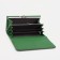 Women's wallet on magnets, green color