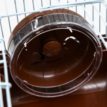 The cage for rodents "Pigzon", 31 x 24 x 17 cm, brown-4